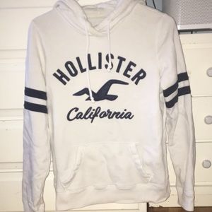 White Hollister Hoodie